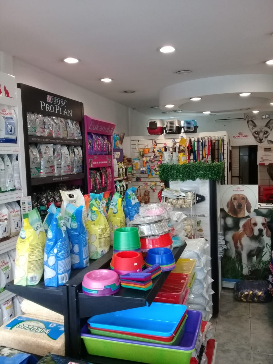 Sector de alimento balanceado en Veterinaria Baufi
